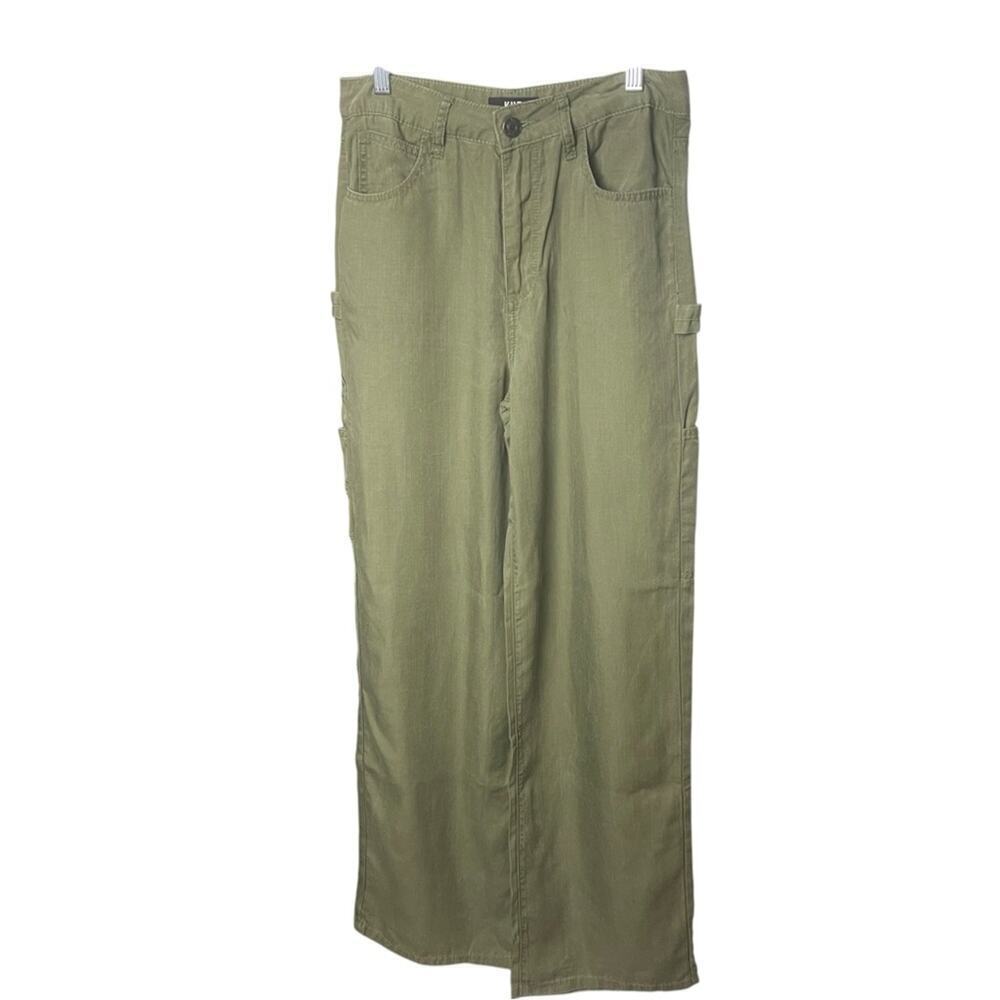 KUT Charlotte Wide Leg Cargo Pants, Khaki, Street Style, Weekend, Urban Casual 0 - Picture 5 of 11